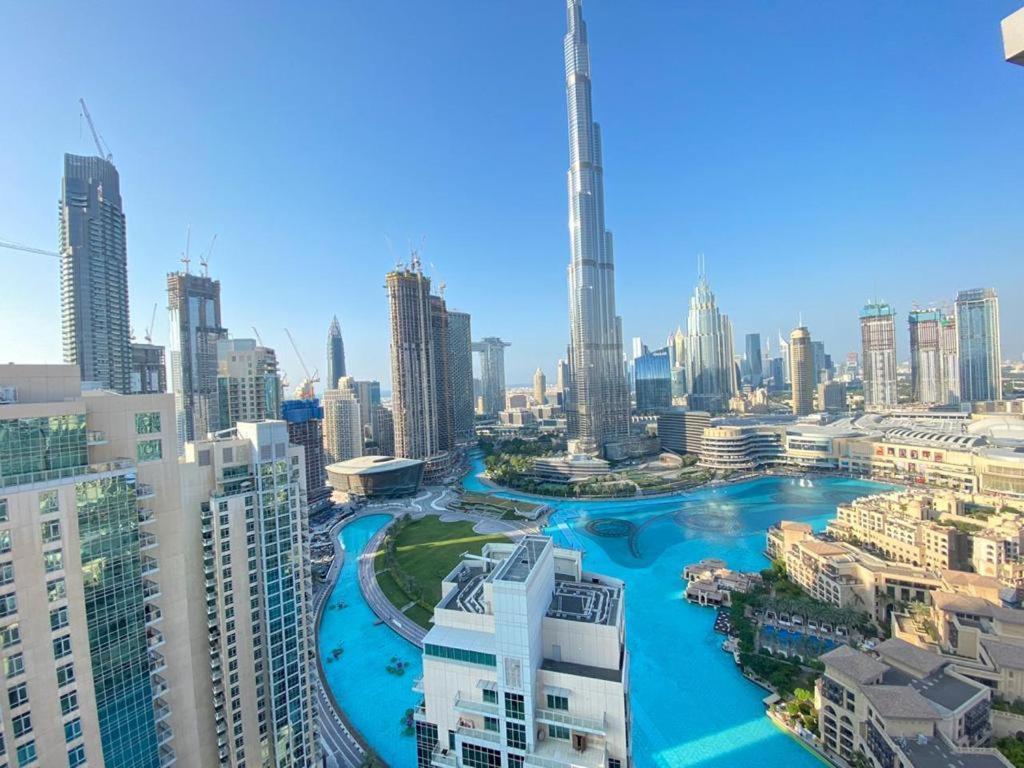 دبي Durrani Homes - Luxury Living Besides Panoramic Fountain And Burj Khalifa View- Burj Khalifa Fireworks المظهر الخارجي الصورة